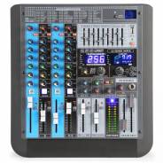 0 Power Dynamics pdm-s604 stage mixer 6ch dsp/mp3