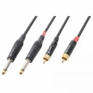 0 Power Dynamics Connex cx74-6 cable 2x6.3m 2xrca m 6m