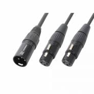 0 Power Dynamics Connex cx142 cable splitter xlr m-2 xlr f