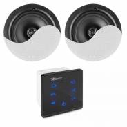 1 POWER DYNAMICS Powerline A50BSet In-Wall Audio Amplifier with 2 Ceiling Speakers