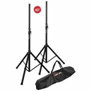 BESPECO SH80NP - Coppia di Supporti Pneumatici per Casse (Borsa Inclusa)