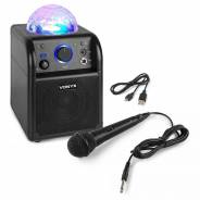 0 Vonyx sbs50b bt karaoke sp mic led blk