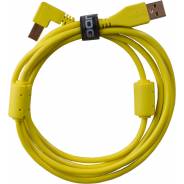 0 Udg U95004YL - ULTIMATE CAVO USB 2.0 A-B YELLOW ANGLED 1M Cavo usb