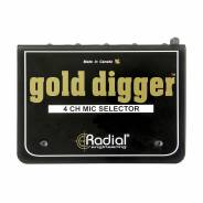 Radial Gold Digger - Switch 4in/1out per Microfono