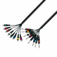 Adam Hall Cavo Multipolare 8 RCA M/8 Jack TR M 5mt