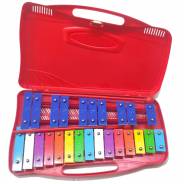 Alysee MT25-C-RD Metallofono Cromatico 25 Note Rosso 0