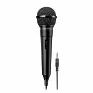 Vista frontale del microfono ATR1100x con connettore jack da 3,5 mm