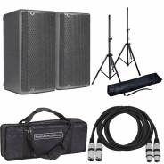 DB TECHNOLOGIES Coppia OPERA 10 Speaker Attivo 1200W / Stativi / Cavi XLR 10mt