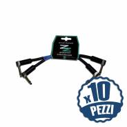 ZZIPP Set di 20 Cavi per Pedali Jack Angolato / Jack Angolato 15cm