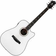 Chitarra Acustica Elettrificata Hagstrom Siljan II Dreadnought CE White