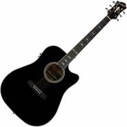 Chitarra Acustica Elettrificata Hagstrom Siljan II Dreadnought CE Black Gloss