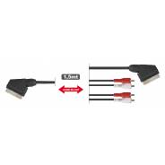 KARMA Cavo Scart - Scart + 4 RCA da 1,5 m