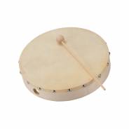 0 SOUNDSATION STB-08 - Tamburello In Acero Con Battente E Pelle Naturale 8"