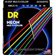 Dr MCA-10 MULTI-COLOR Corde / set di corde per chitarra acustica