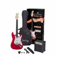 0 SOUNDSATION RIDER GP CAR - Guitar Pack Elettrico - Candy Apple Red