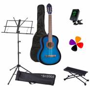 Eko cs10 Chitarra Classica 4/4 Blu bundle