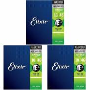 Elixir 19052 Optiweb Light 010/046 (Pack 3)