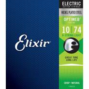 0 Elixir 19062 ELECTRIC NICKEL PLATED STEEL OPTIWEB Corde / set di corde per chitarra elettrica