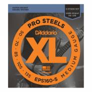D'ADDARIO EPS160-5 - Muta per Basso Elettrico 5 Corde Pro Steels Medium (050/135)