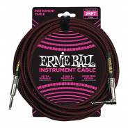 Ernie Ball Cavo per Strumenti Black/Red 7.62mt