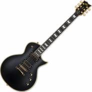 ESP LTD EC-1000 Duncan Vintage Black - Chitarra Elettrica Nera Tipo Les Paul Singola Spalla Mancante