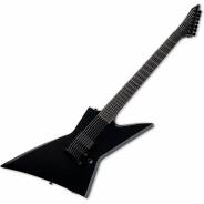 ESP LTD EX-7 Baritone Black Metal Black Satin
