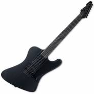ESP LTD Phoenix-7 Baritone Black Metal Black Satin