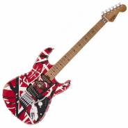 EVH Striped Series Frankie Red-Black Stripes Relic