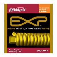 D'ADDARIO EXP10 - Muta per Acustica Coated Extra Light (010/047)