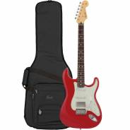 Fender 2024 Collection Made in Japan Hybrid II Stratocaster HSS, Rosewood Fingerboard, Modena Red