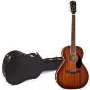 Fender PS-220E Parlor All Mahogany Aged Cognac Burst