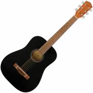 Chitarra Acustica Corde in Acciaio con Borsa Fender FA-15 3/4 Steel Black