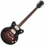 Gretsch G2655-P90 Streamliner CB Jr. con V-Stoptail Brownstone