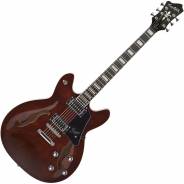 Hagstrom Super Viking Transparent Brown - Chitarra Jazz Justin York Signature