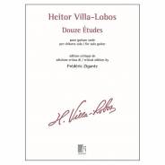 Heitor Villa-Lobos Douze Etudes pour Guitare Seule Libro per Chitarra