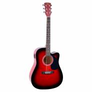 0 SOUNDSATION - Chitarra acustica Dreadnought cutaway elettrificata