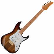 Ibanez AZ224BCG Deep Espresso Burst - Chitarra Elettrica Premium con Borsa