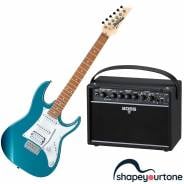 IBANEZ GRX40 Metallic Light Blue + BOSS Katana-Mini X