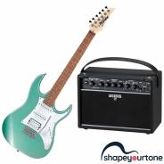 IBANEZ GRX40 Metallic Light Green + BOSS Katana-Mini X