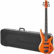 Ibanez SR4605 Orange Solar Flare - Basso Elettrico 5 Corde con Case