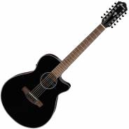 Chitarra 12 Corde Elettrificata Ibanez AEG5012 Black High Gloss