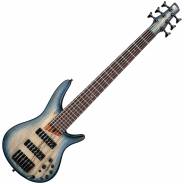 Basso Elettrico 6 Corde Ibanez SR606E Cosmic Blue Starburst Flat