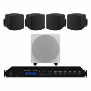 Monacor Sistema Audio per Filodiffusione 90W nero