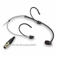 0 SOUNDSATION VISAGE-C01D BK - Microfono Ad Archetto Cardioide, Mini-XLR 4-Pin, Nero