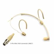 0 SOUNDSATION VISAGE-C01C BG - Microfono Ad Archetto Cardioide, Mini-XLR 3-Pin, Beige