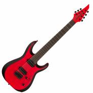 Jackson Pro Plus Series DK Modern MDK7 HT, Ebony Fingerboard, Satin Red with Black bevels