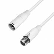 0 Adam Hall Cables K4 MMF 0250 SNOW - Cavo microfono XLR maschio a XLR femmina 2,5 m bianco