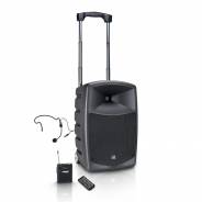 0 LD Systems ROADBUDDY 10 HS B6 - Altoparlante Bluetooth alimentato a batteria con mixer, bodypack e cuffia