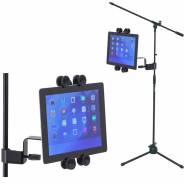 Asta microfonica professionale con supporto tablet