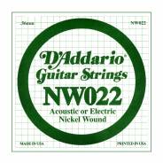 D'ADDARIO NW022 - Singola per Acustica o Elettrica (022)